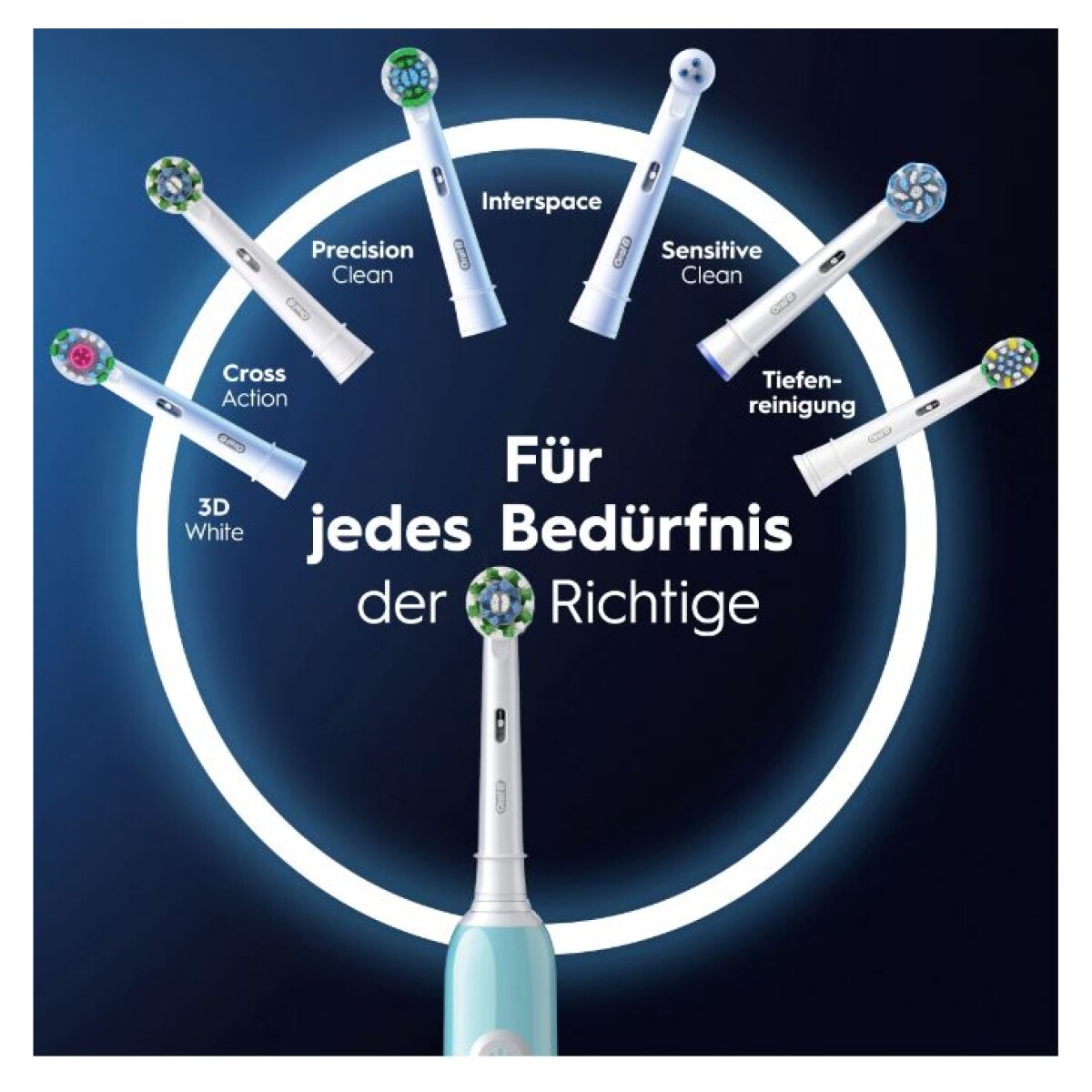 Oral-B Pro 1 Cross Action Caribbean Blue Elektrische Zahnbürste