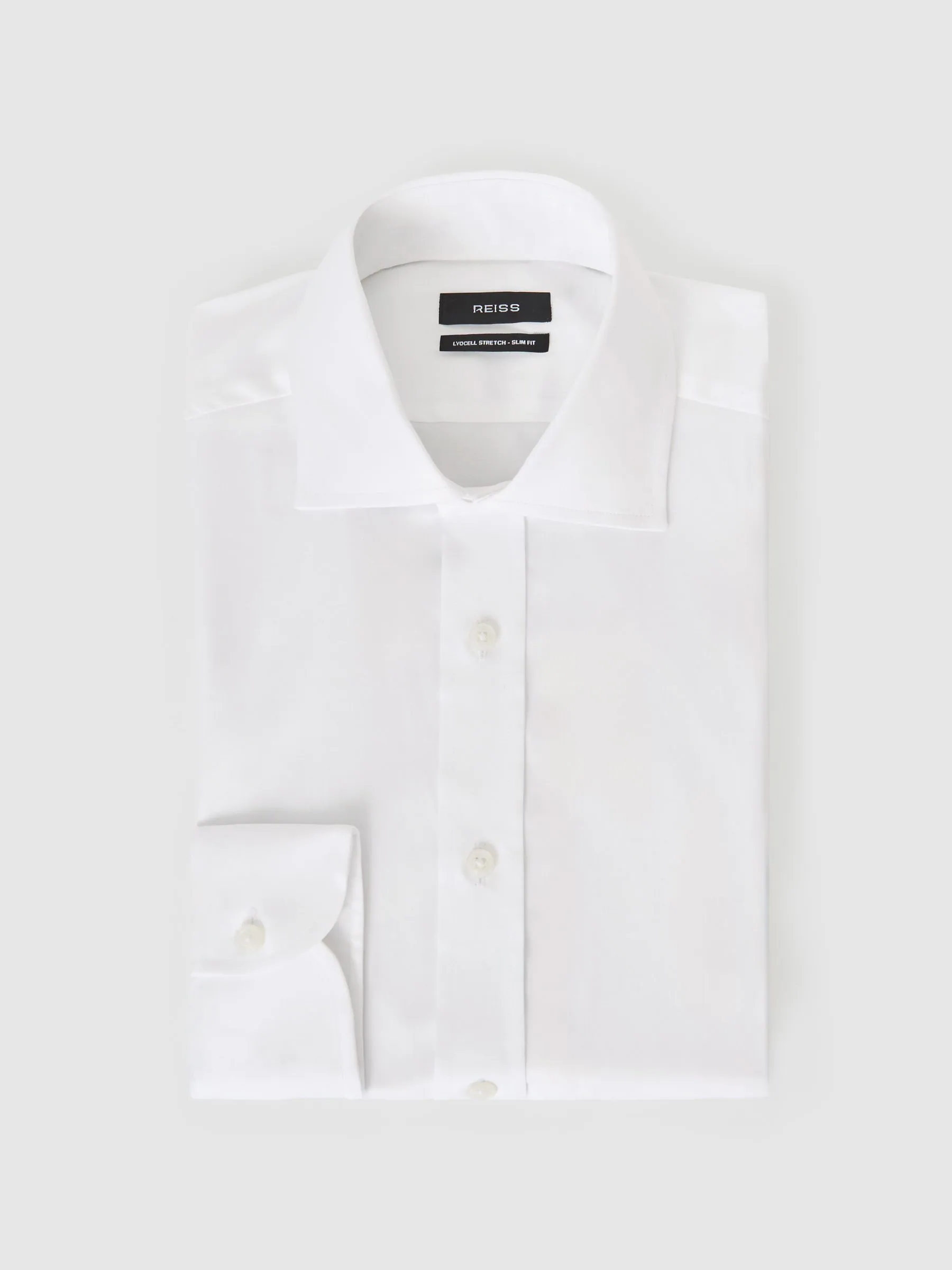 Wit - Slim Fit - Reiss Bishopsgate Cotton-Tencel Stretch Shirt