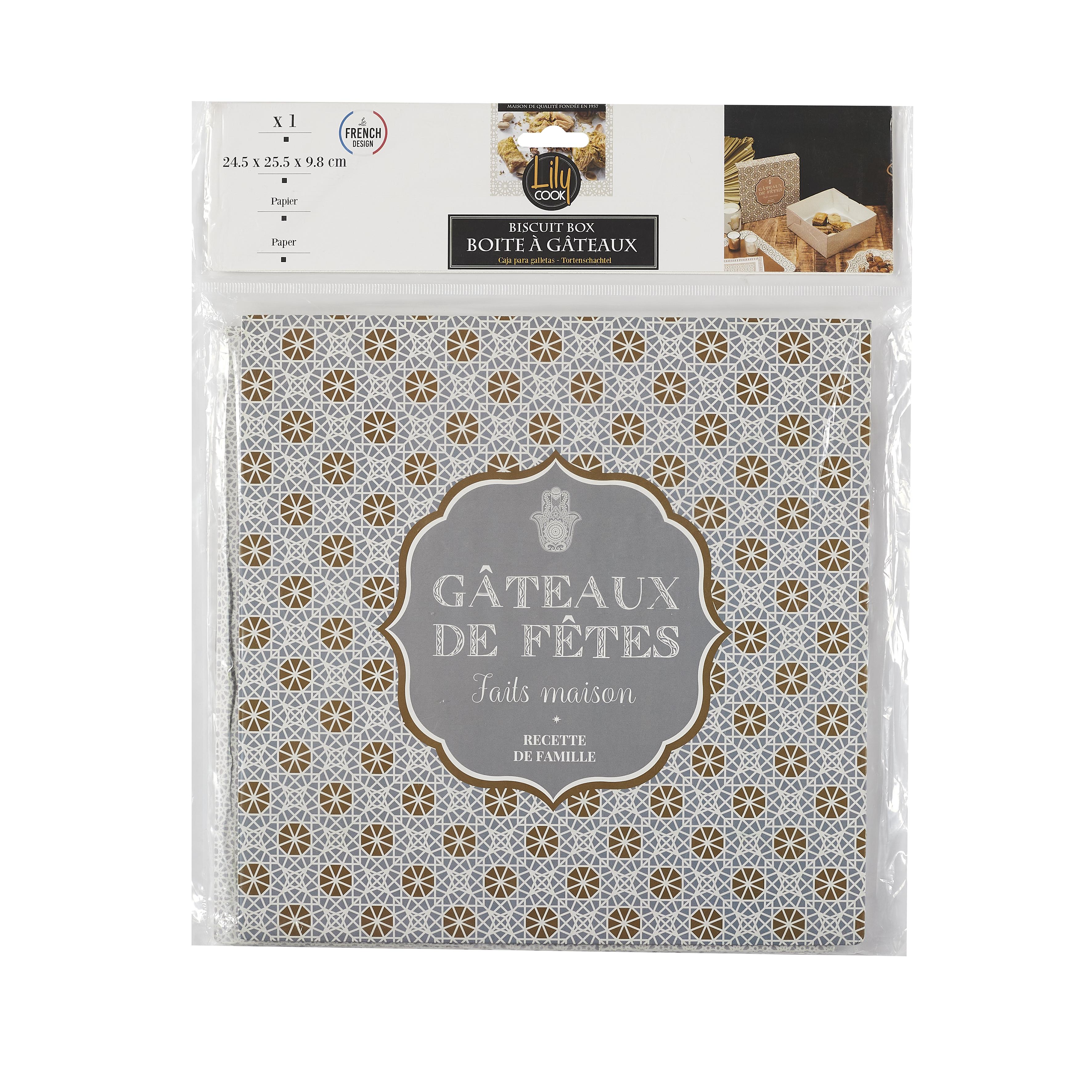 BOITE GATEAUX 25.5X9.8CM