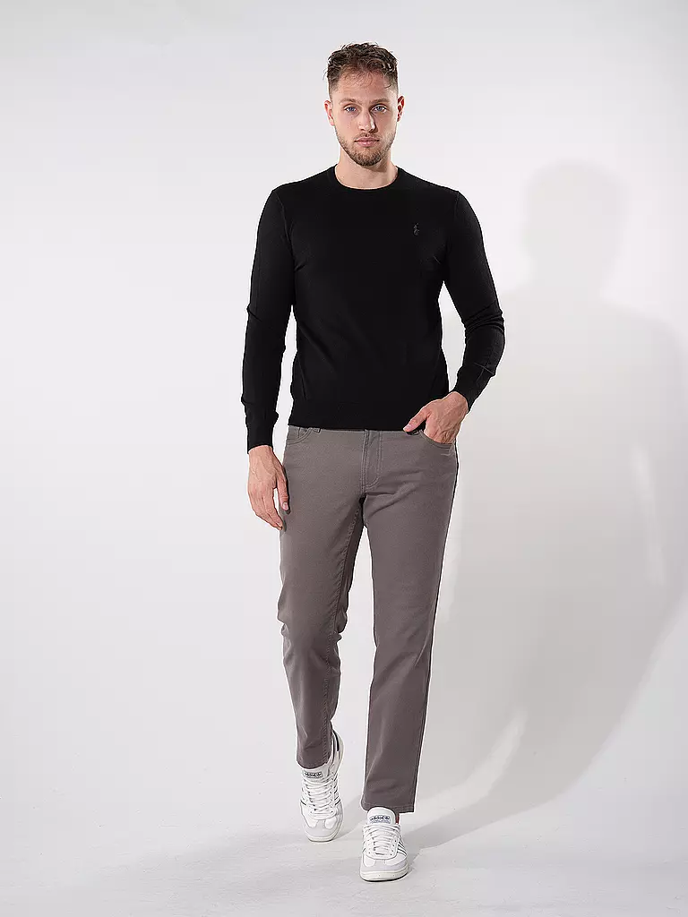 POLO RALPH LAUREN Pullover Slim Fit schwarz