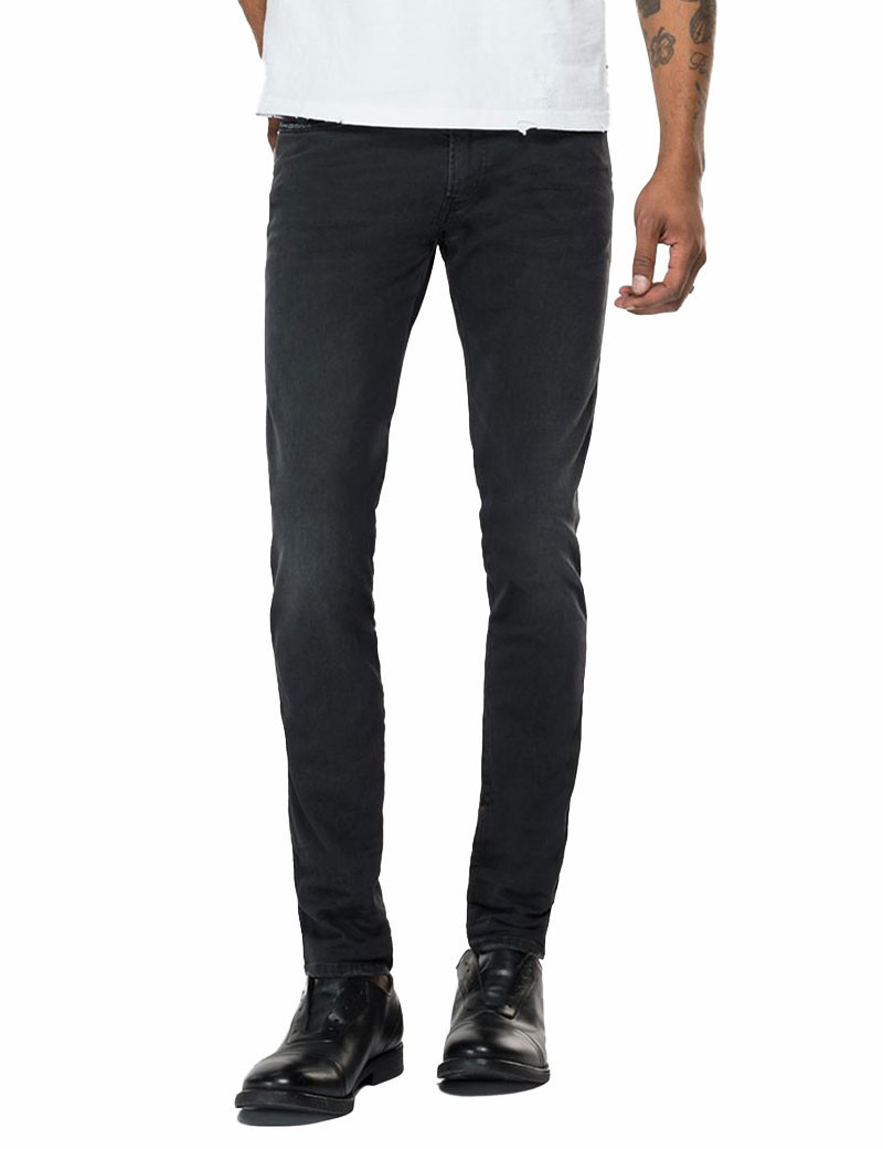 REPLAY JEAN SLIM ANBASS BLACK .098