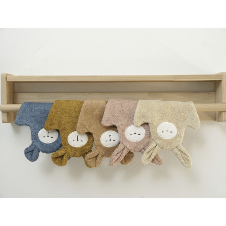 Fabelab Bath Mitts - Bear - 2 pack - Caramel Mix Multi colours
