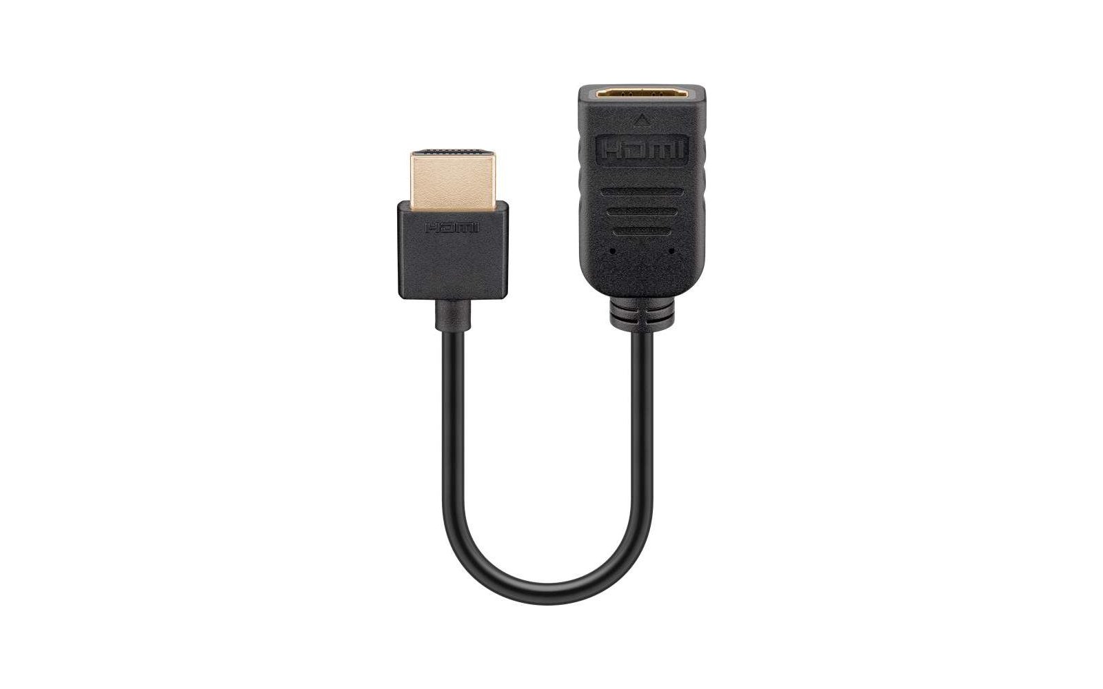 Goobay HDMI 2.0b Flexadapter STD sw HDMI Flexadapter 0,10 m
