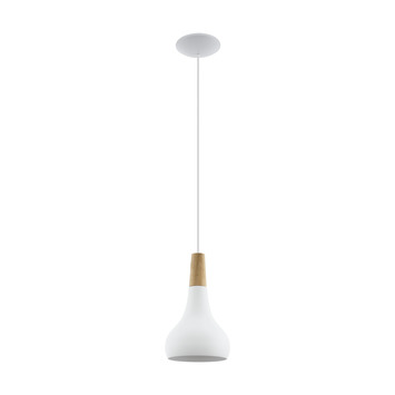 Eglo hanglamp Sabinar wit Ø18 cm