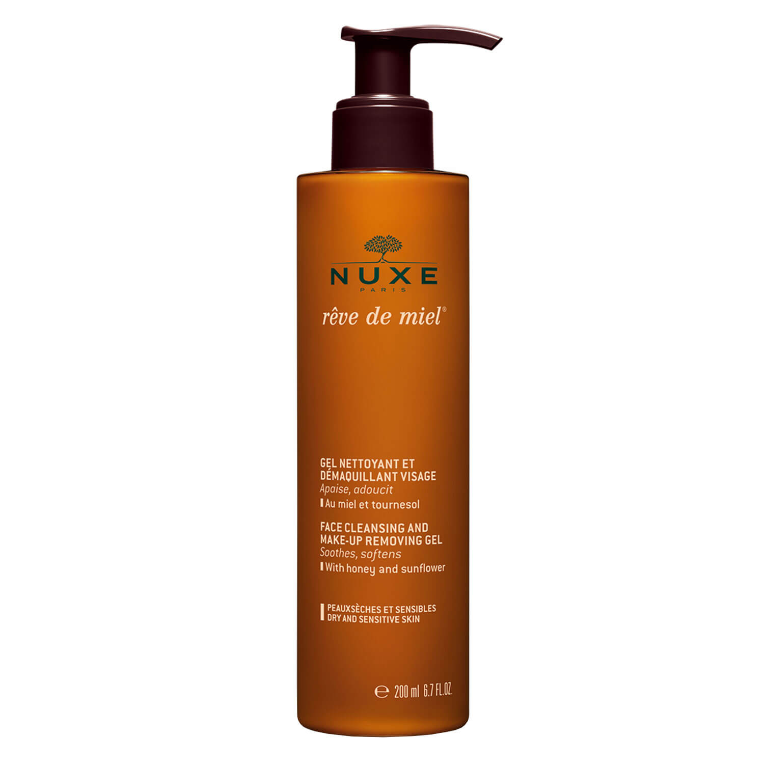 NUXE Rêve de Miel Gel Démaquillant Visage 200 ml