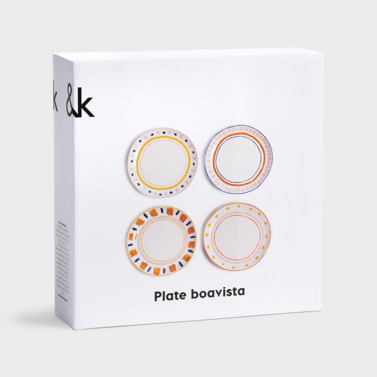 &klevering Boavista dinerbord Ø21,5 set van 4