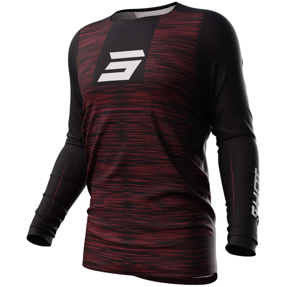 Shot - Maillot Contact Skill Noir / Bordeaux