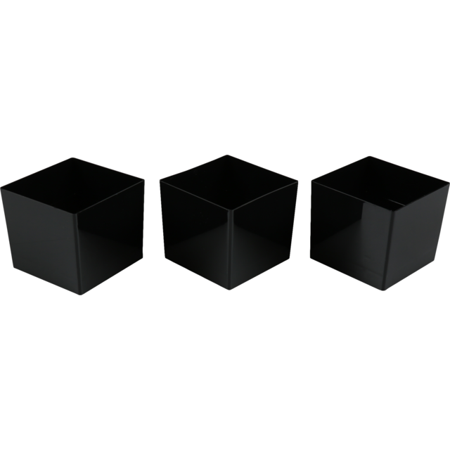 Cup, amusecup, pS, 42x42mm, zwart