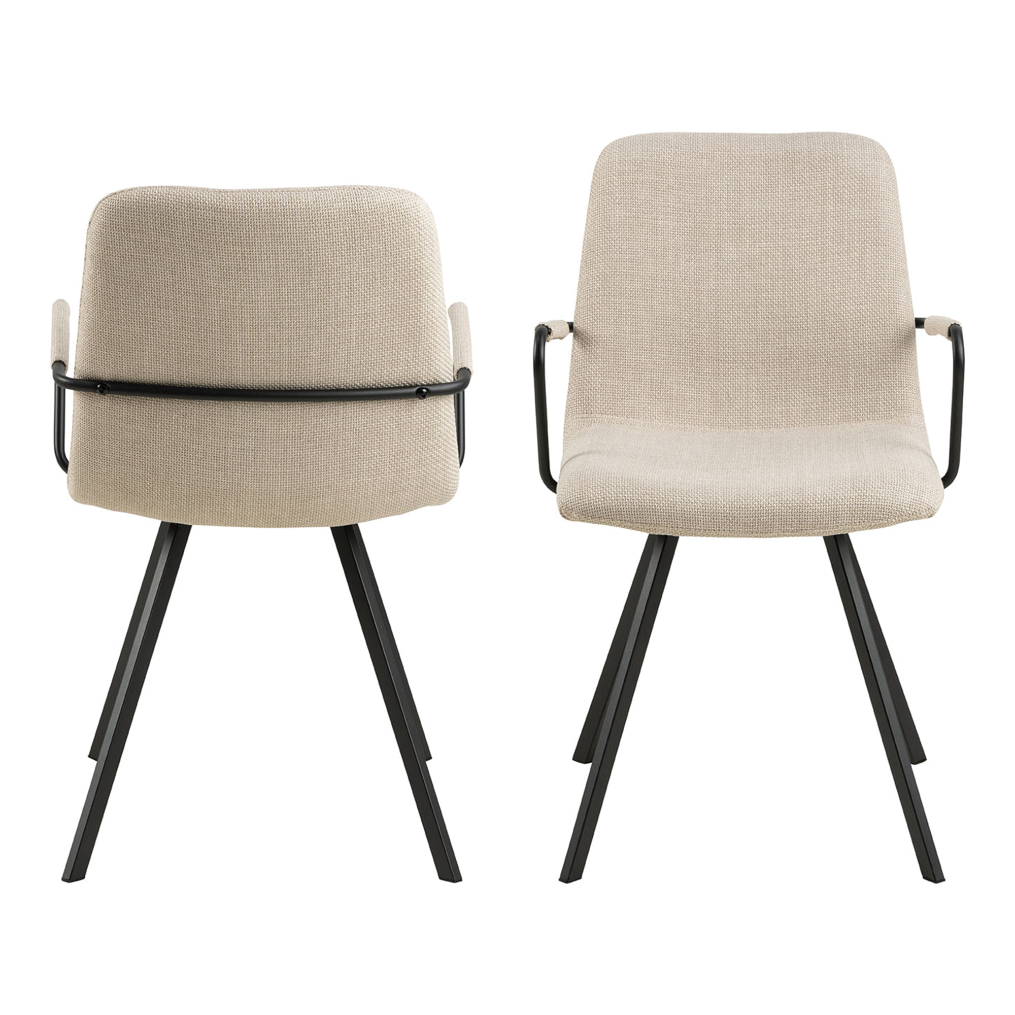 Eetkamerstoel Aroa beige - set van 2