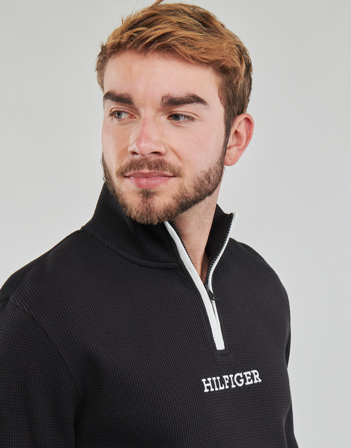 Tommy Hilfiger - HALF ZIP SWEAT - Noir