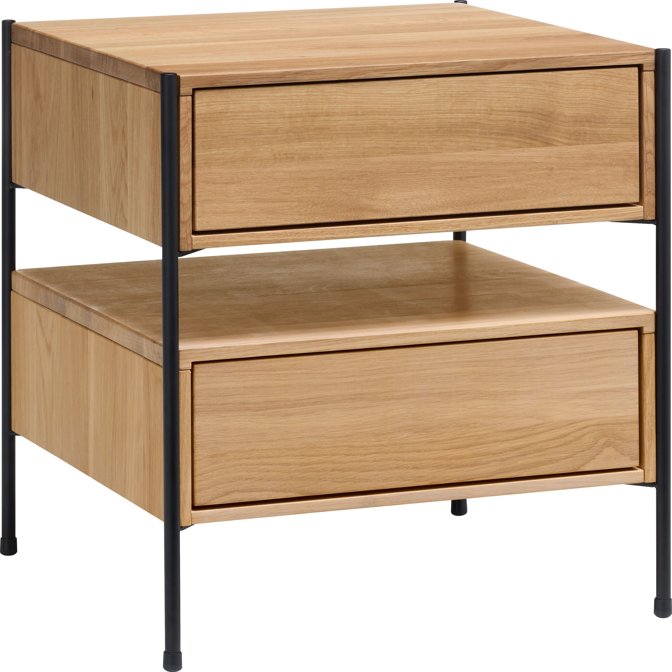 MALA Nachttisch - Eiche / B: 40.0 cm x T: 40.0 cm x H: 43.0 cm