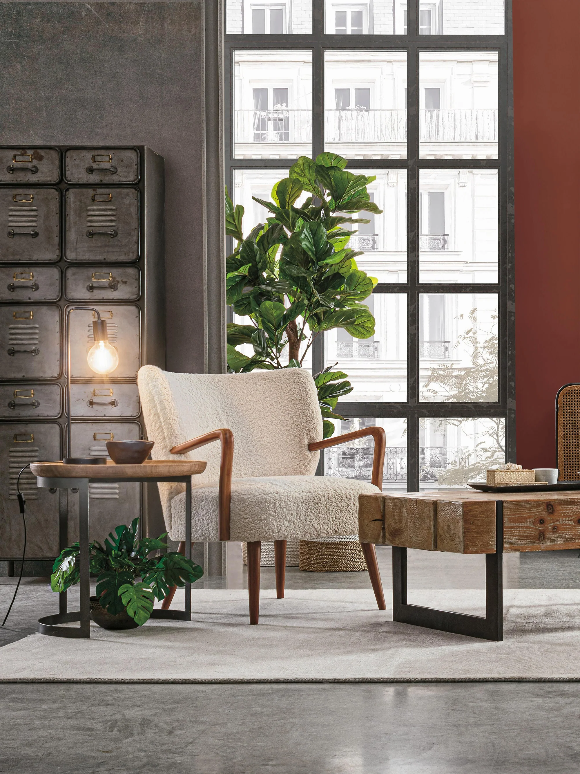Teddy loungefauteuil Moritz met armleuningen