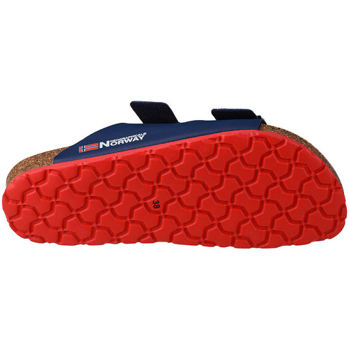 Geographical Norway - Sandalias Bios Doble Hebilla Azul