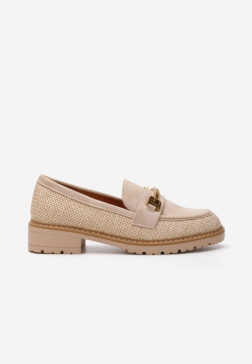 Mocassins femme beige Delena