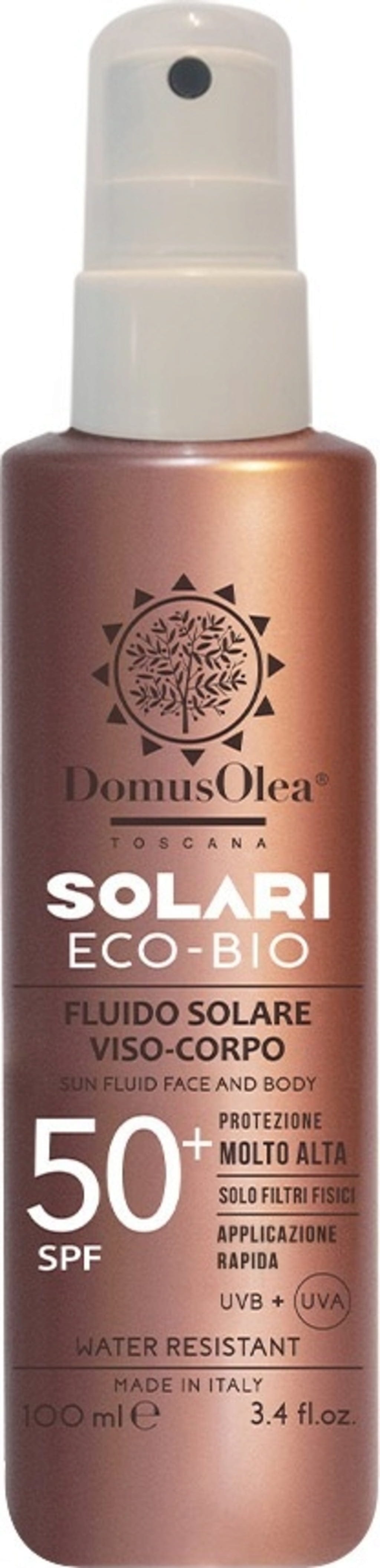 Domus Olea Toscana  Sonnenfluid Gesicht & Körper SPF 50+, 100 ml