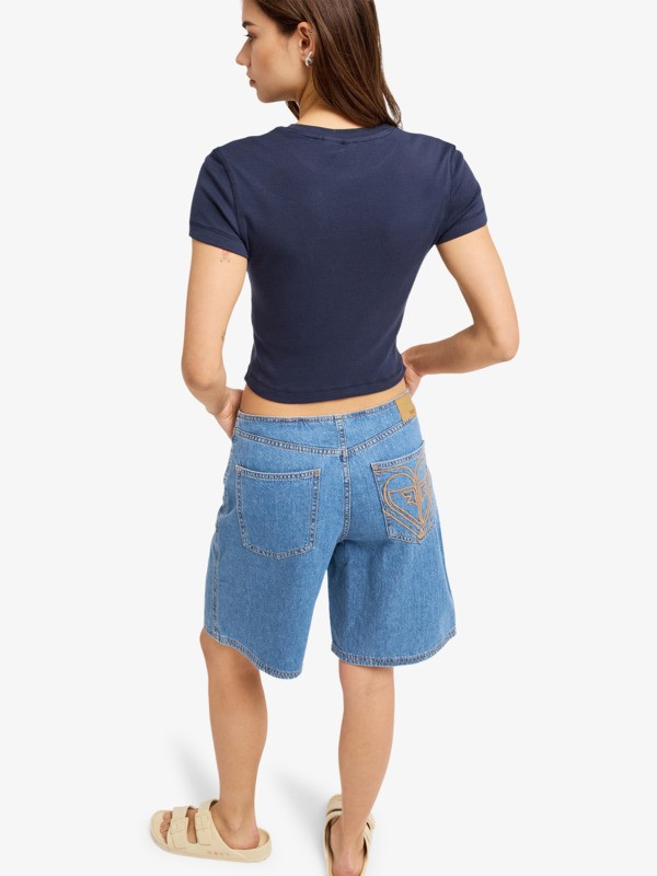 Sea You Later T-Shirt ajusté Bleu Femme