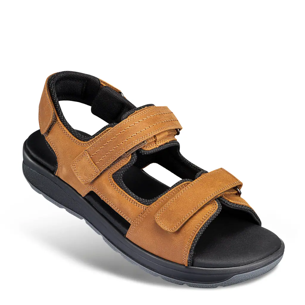 HERREN - Trekkingsandale SAMUEL cognac