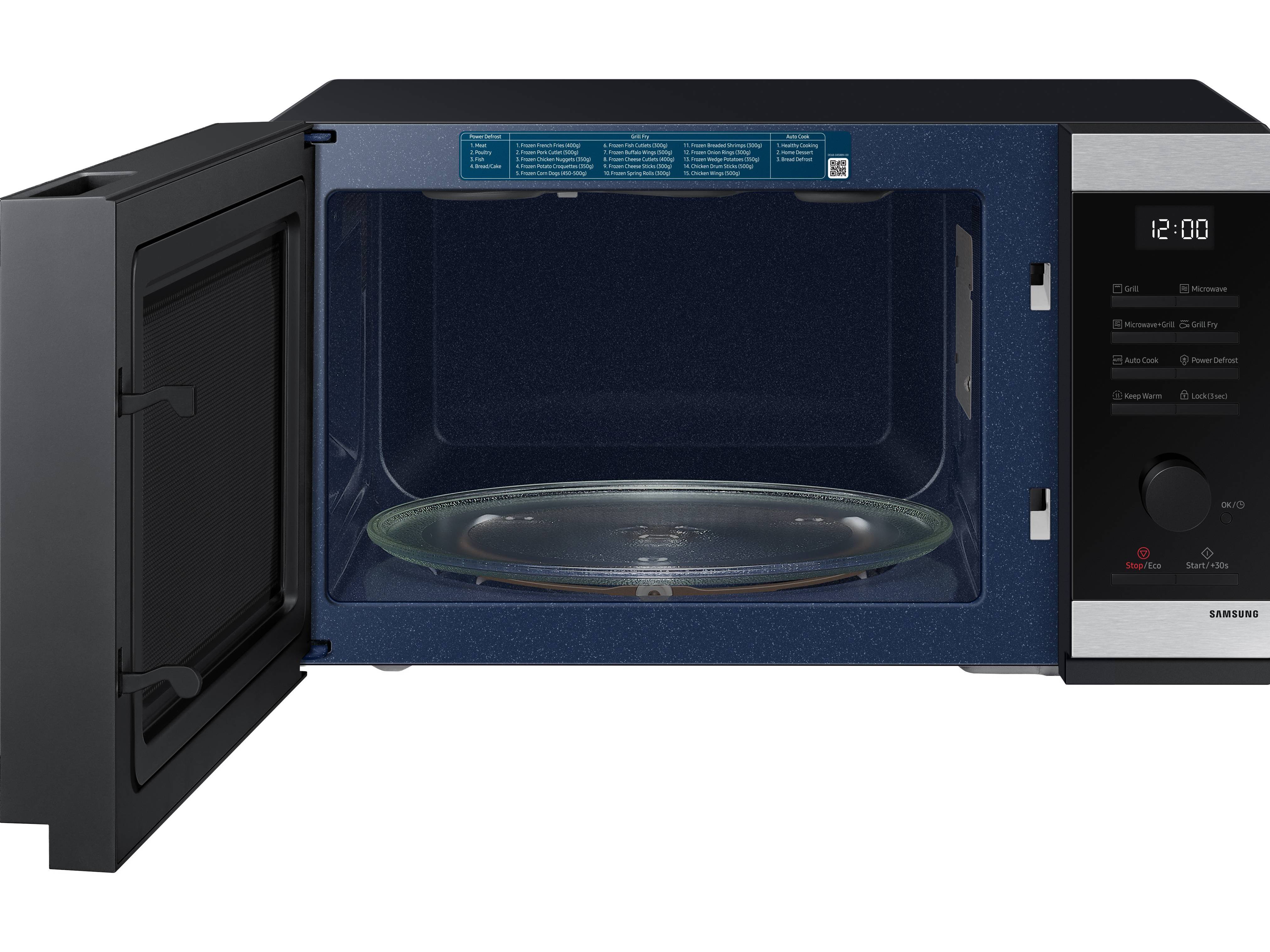 MICRO-ONDAS COM GRILL FRY SAMSUNG MG32DG4524CTE1 PRETO 32L