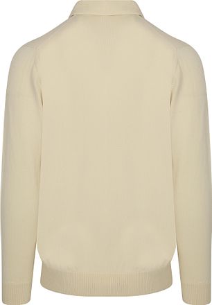 Profuomo Longsleeve Poloshirt Luxury Basic Off White PP2J00009D-E kopen