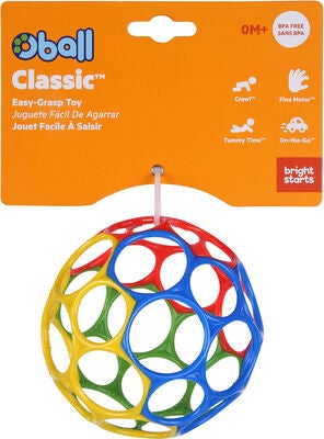 Oball Classic Bold Ball, Rød, Blå, Grønn og Gul