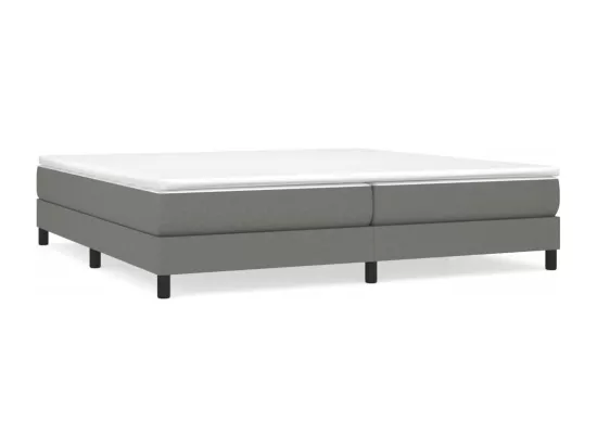 Sommier à lattes de lit Gris foncé 200x200 cm Tissu
