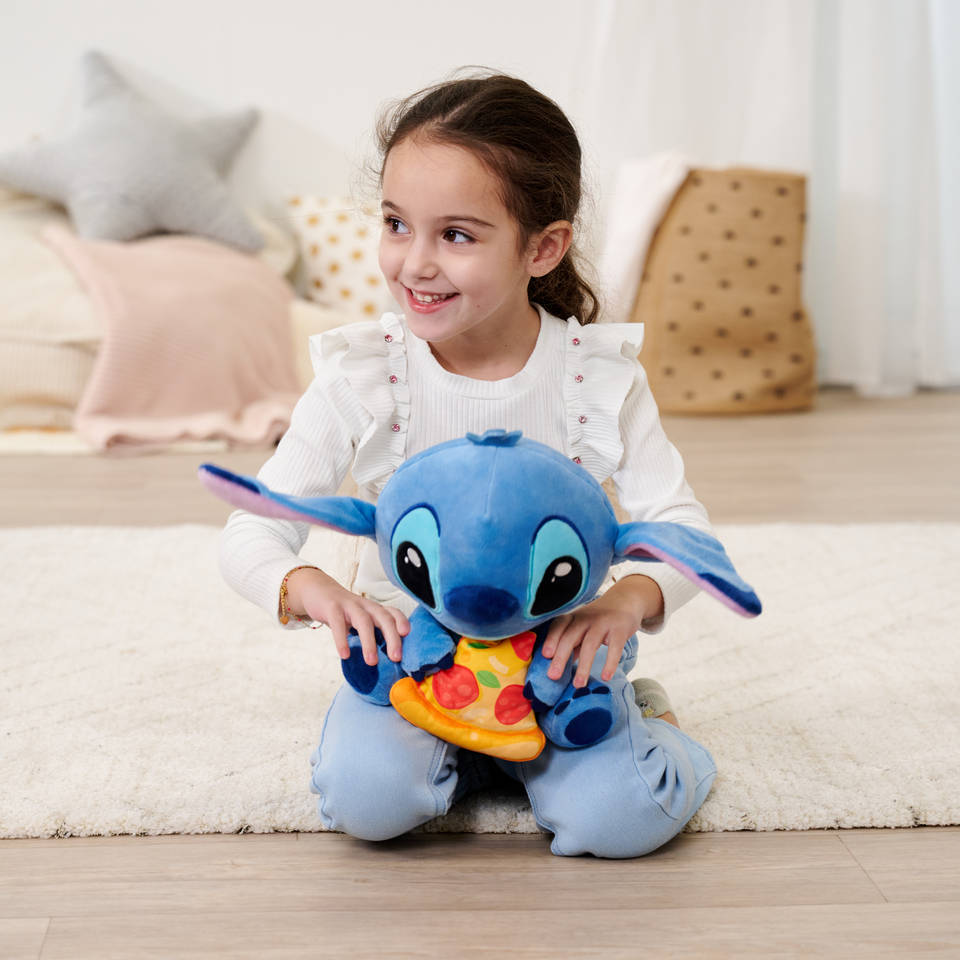 Disney Stitch knuffel met pizza pluche - 25 cm