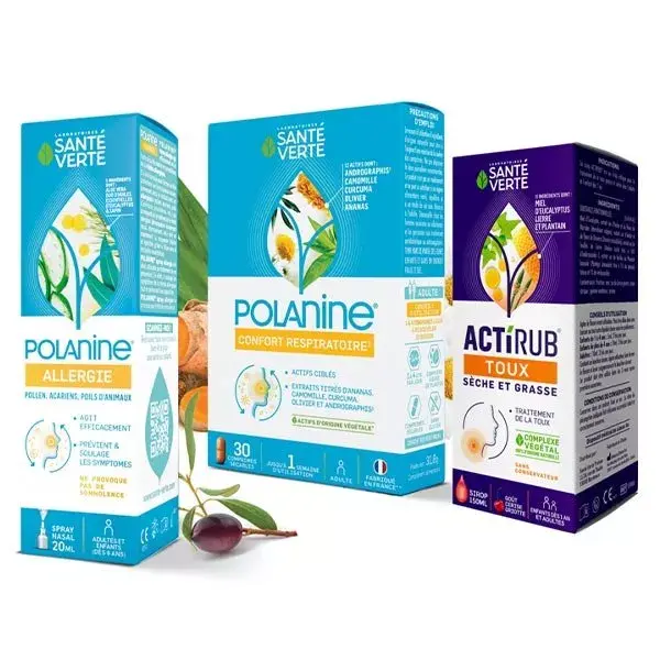 Kit Santé Verte Polanine e Actirub para o seu conforto respiratório