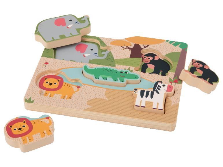 Houten puzzel met geluid