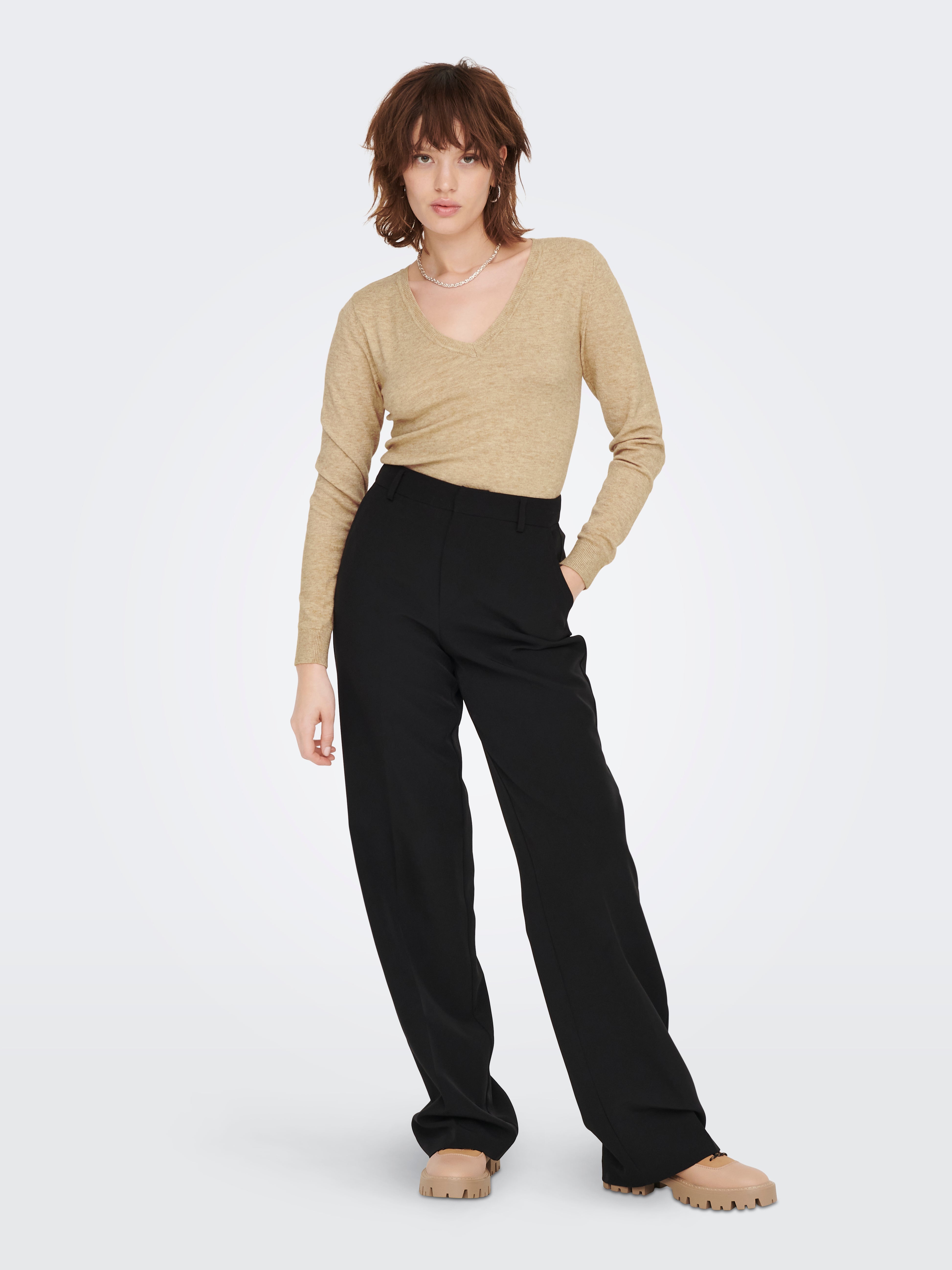 ONLLEYLA Strickpullover Toasted Coconut