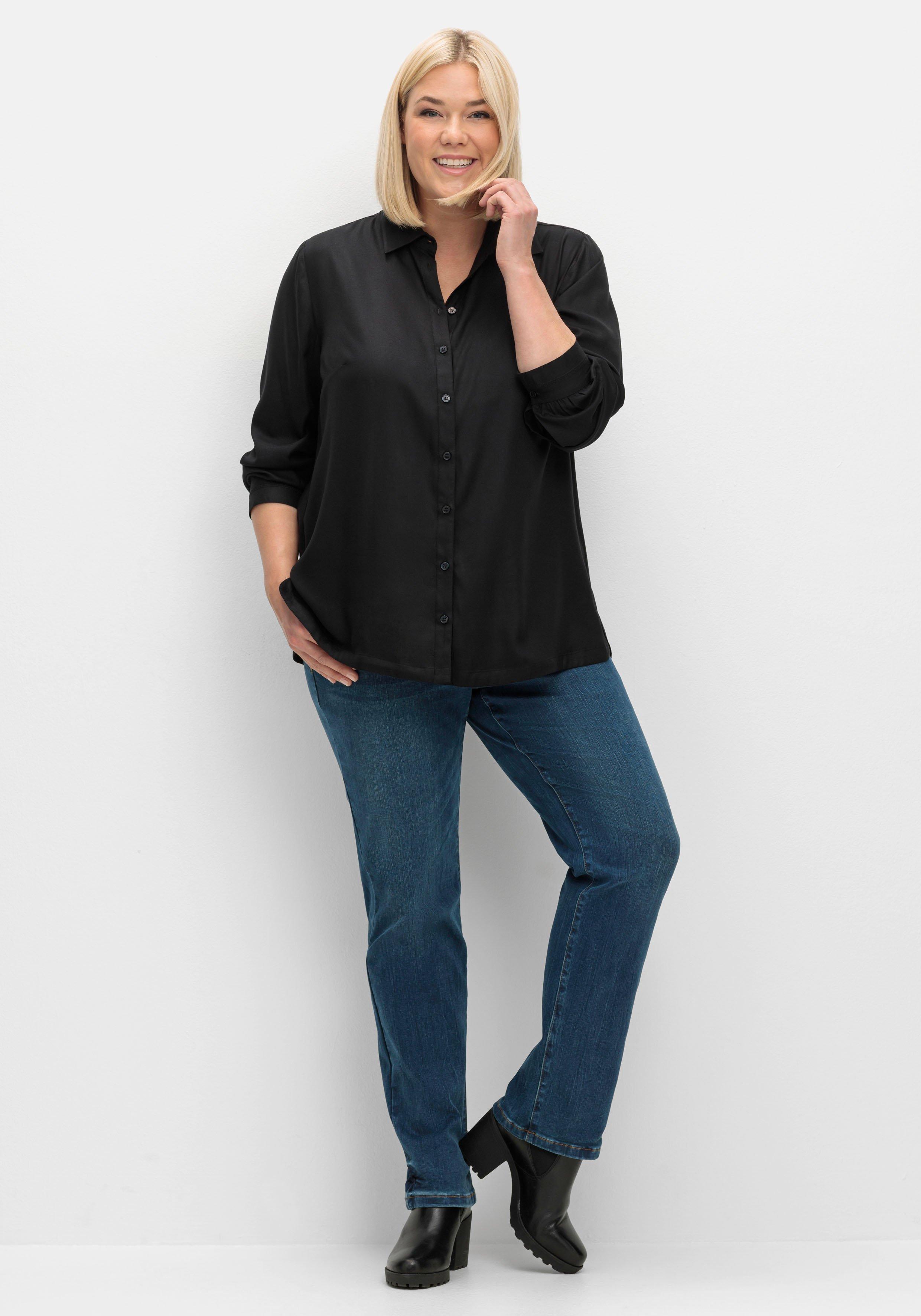 Bluse aus weich fließendem Viskose-Twill