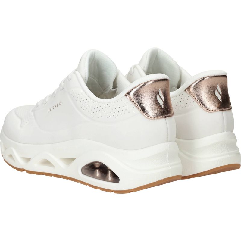 Skechers Uno Glide Step Glide On Air Sneakers Wit Dames