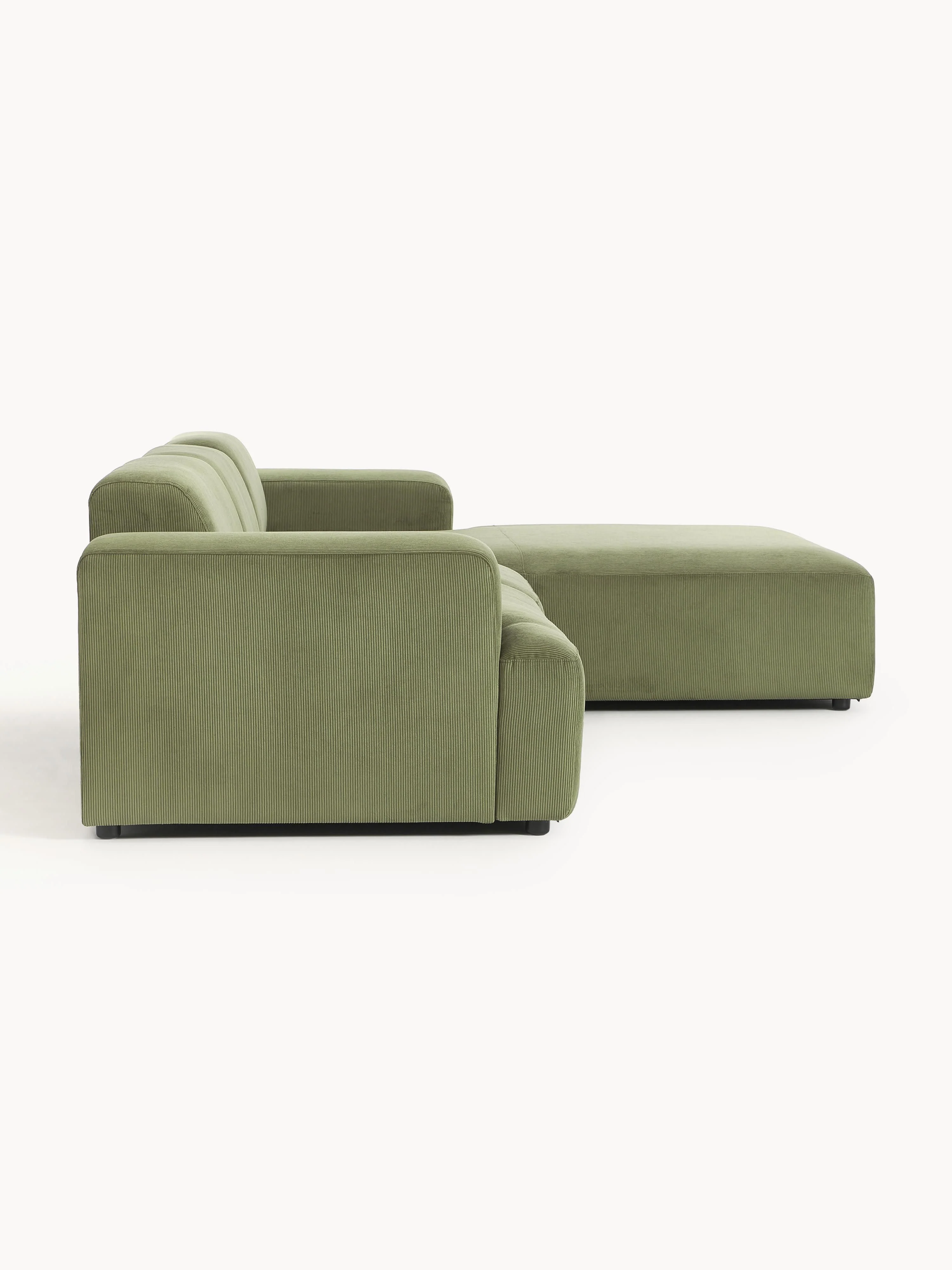 Corduroy hoekbank Melva (4-zits)
