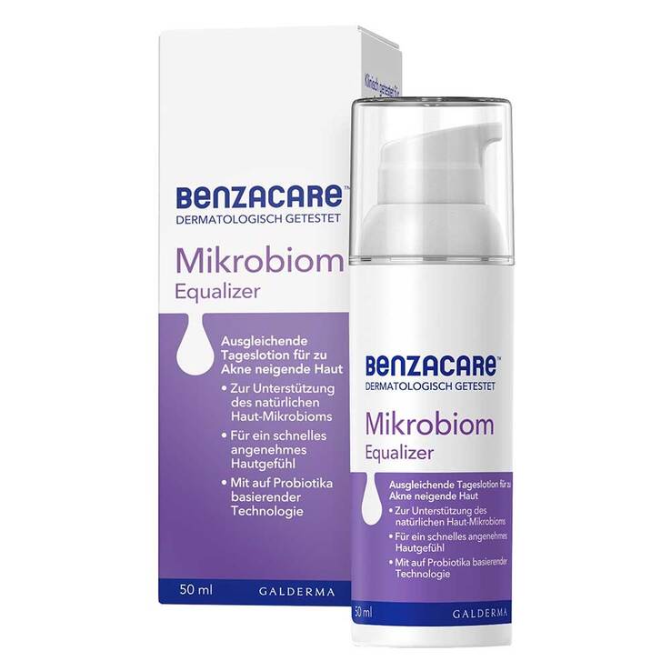 Benzacare Mikrobiom Equalizer Lotion für zu Akne neigende Haut, 50 ml