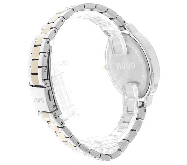 Hugo Edgy Two Tone Bracelet Watch Womens