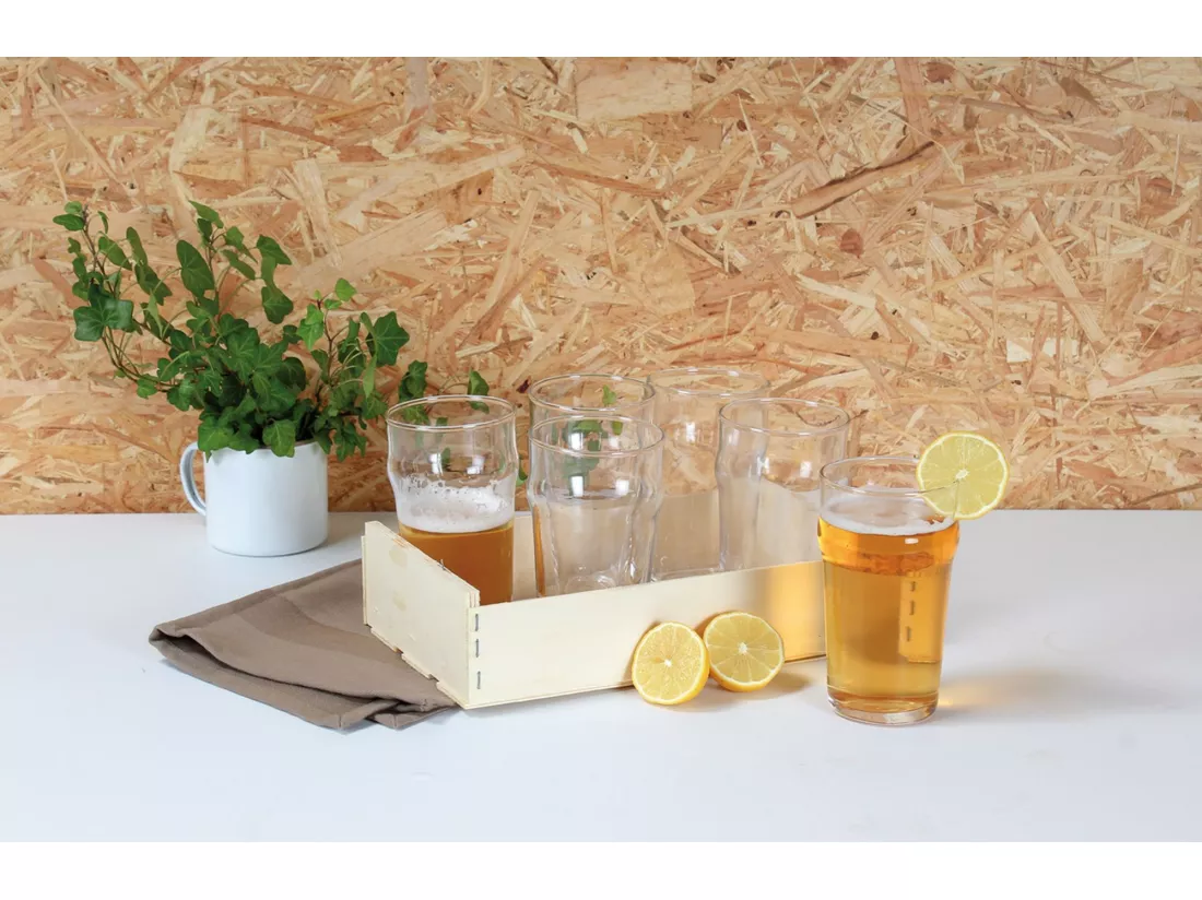 Novastyl - Lot 6 Verres Biere 57 Cl Pinte Noniq En Verre