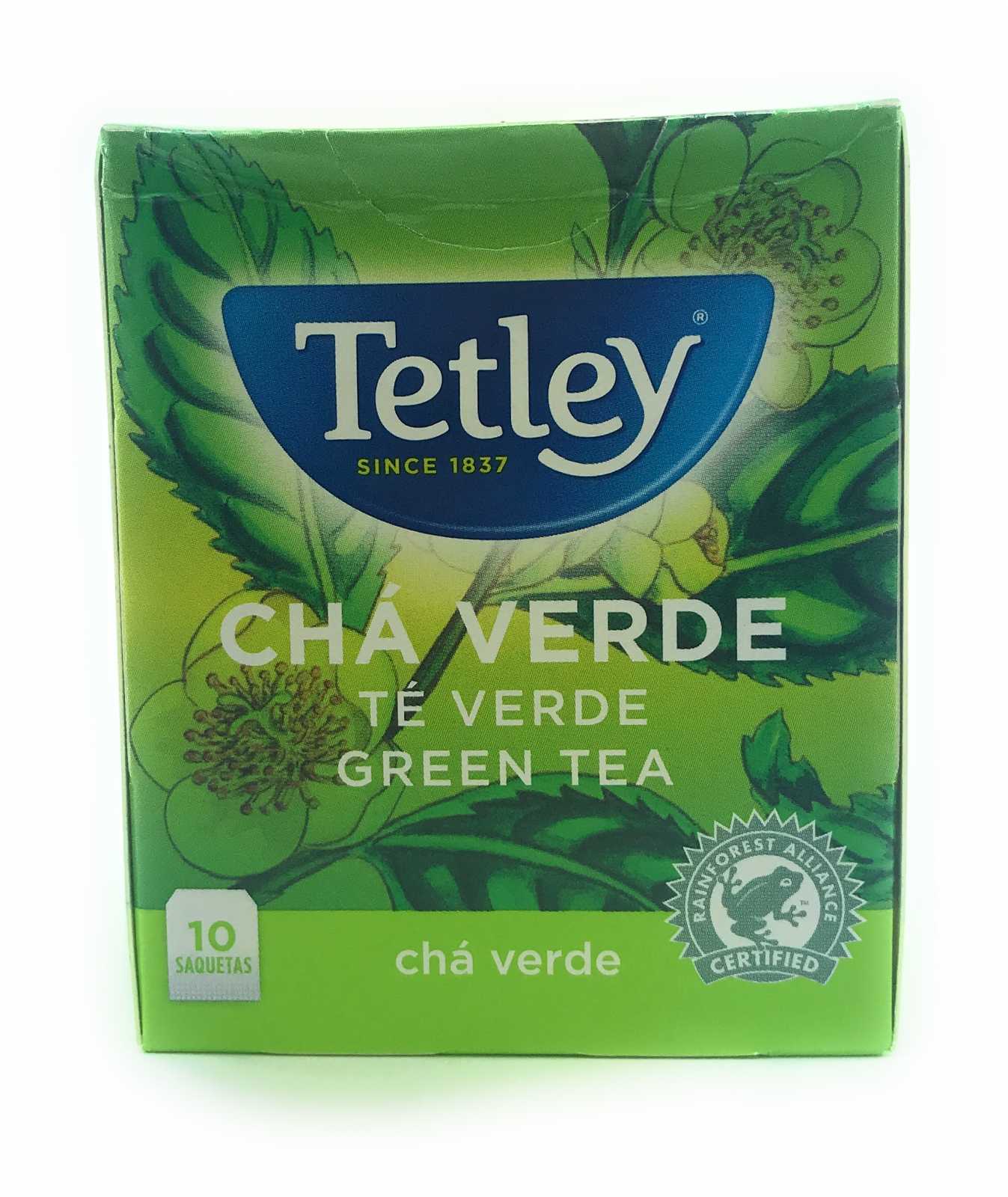 Chá Verde Tetley, 10 sachês