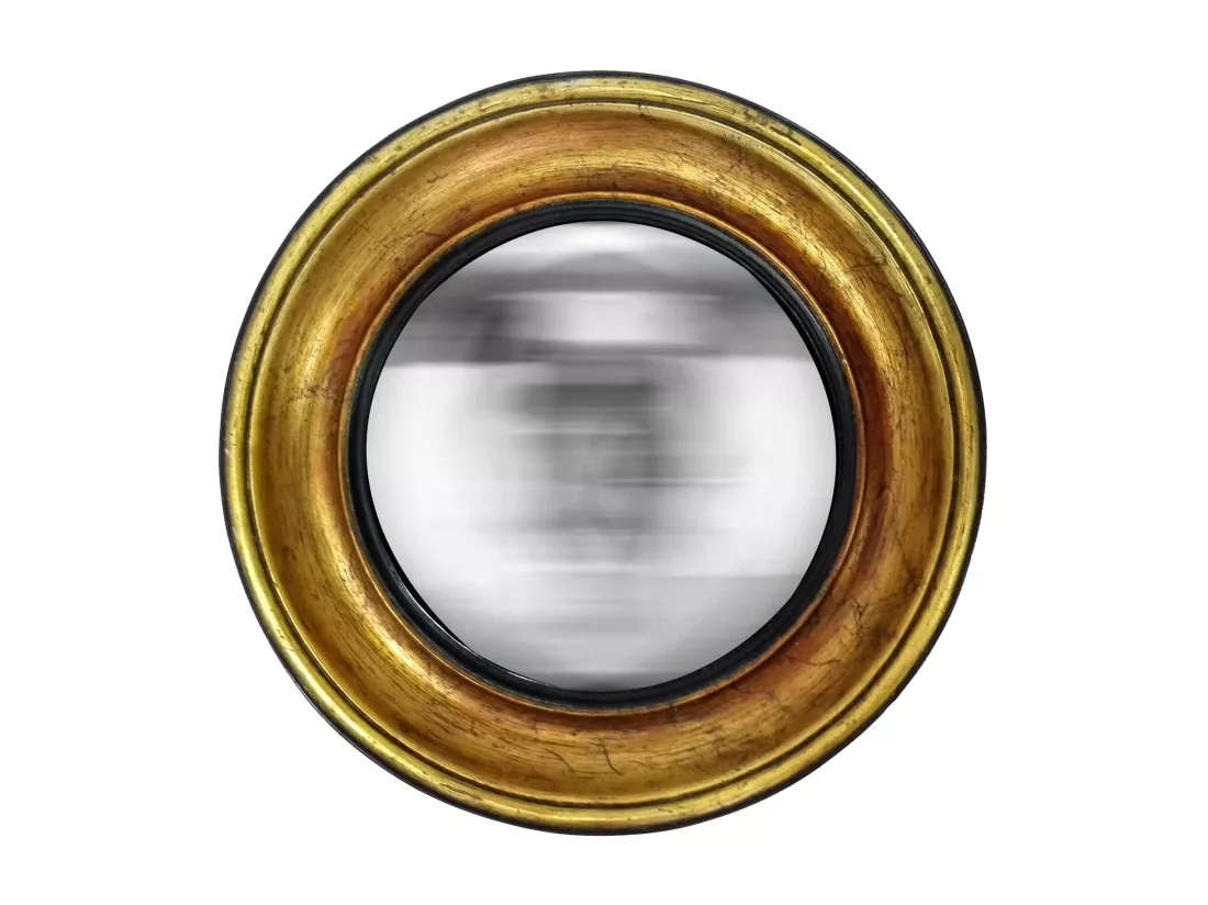 Lot de 3 miroirs ronds convexes noirs 16, 19, 23cm