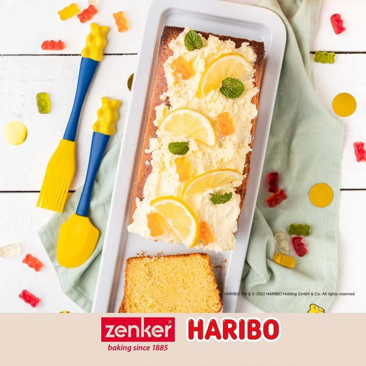 Spatule de cuisine et de pâtisserie en silicone 18 cm Haribo Zenker