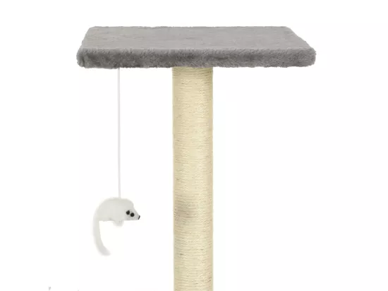 Arbre à chat avec griffoirs en sisal 95 cm Gris