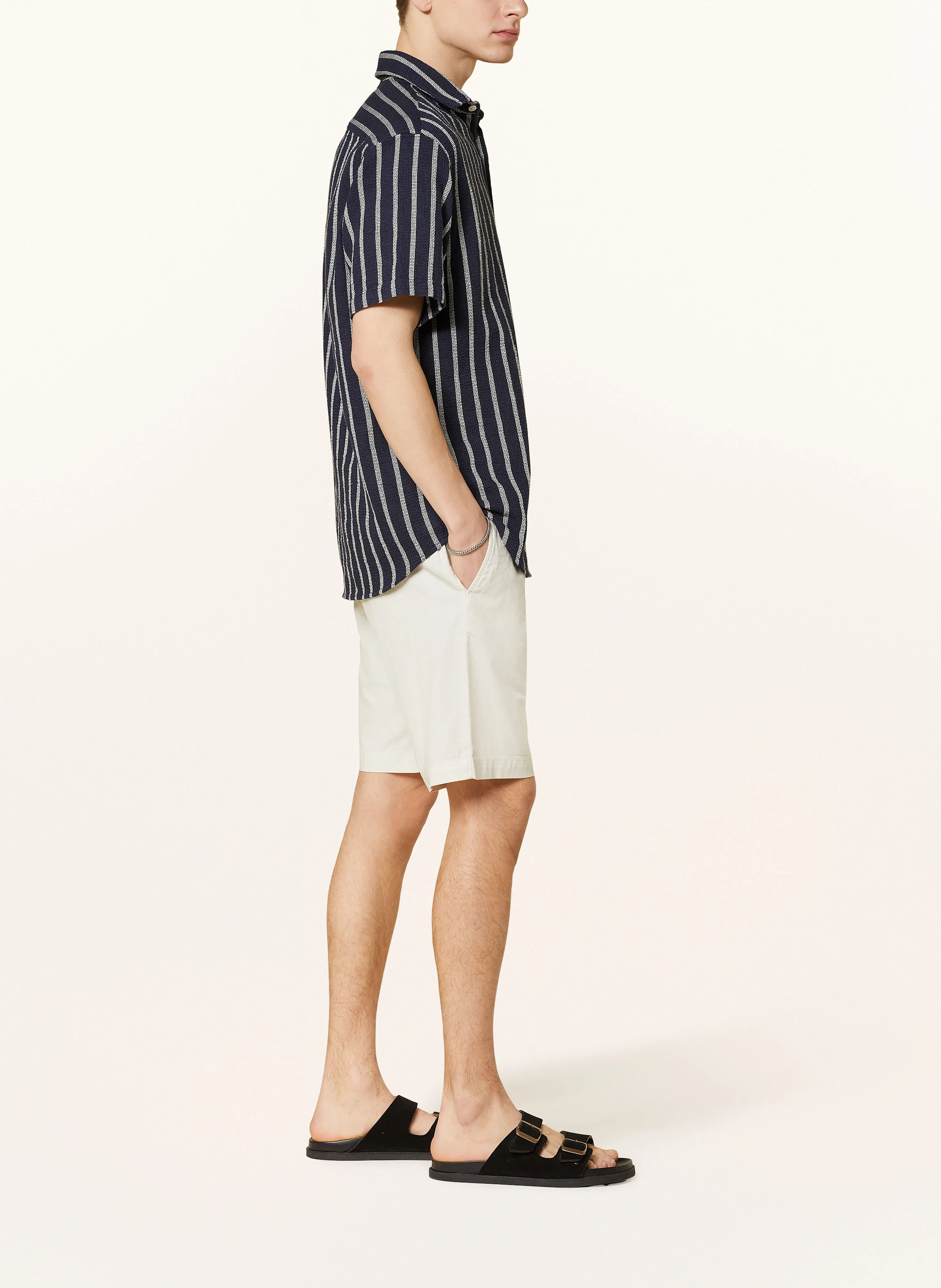PAUL Shorts Comfort Fit mit Leinen