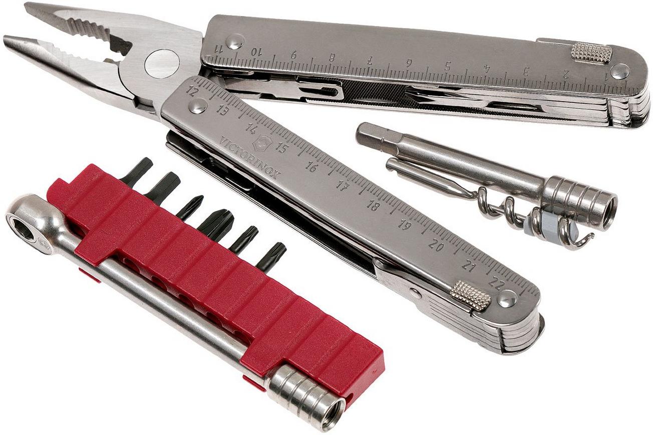 Victorinox SwissTool X Plus 3.0339.N multitool met ratel, nylon foedraal