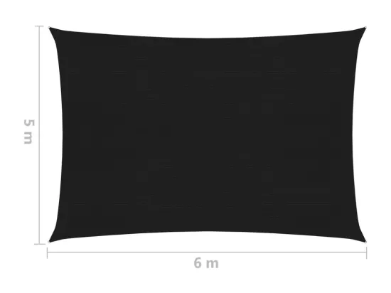 Voile d'ombrage 160 g/m² noire 02_0009221