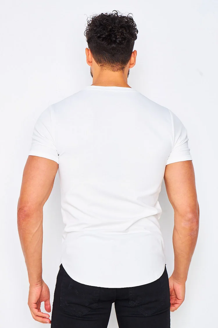 T-shirt blanc uni