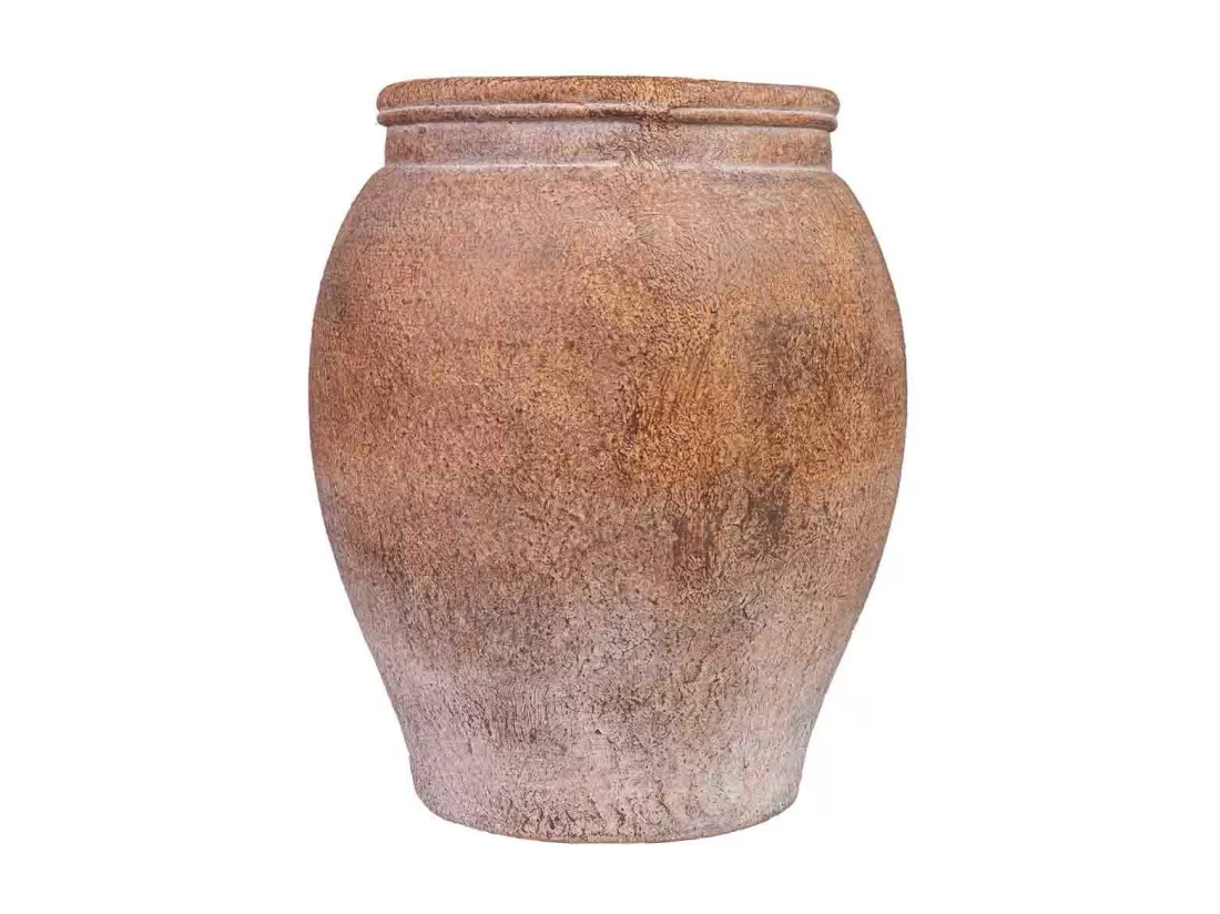 Vase en magnésium marron 30,5x30,5x37h cm