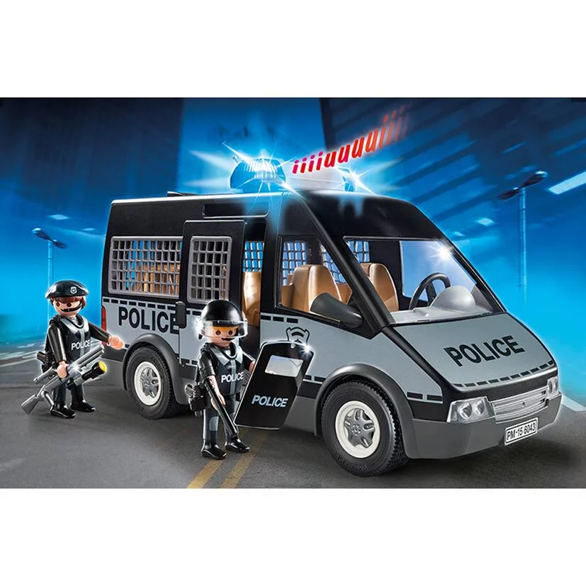 FOURGON DE POLICE AVEC SIRENE ET GYROPHARE - 6043