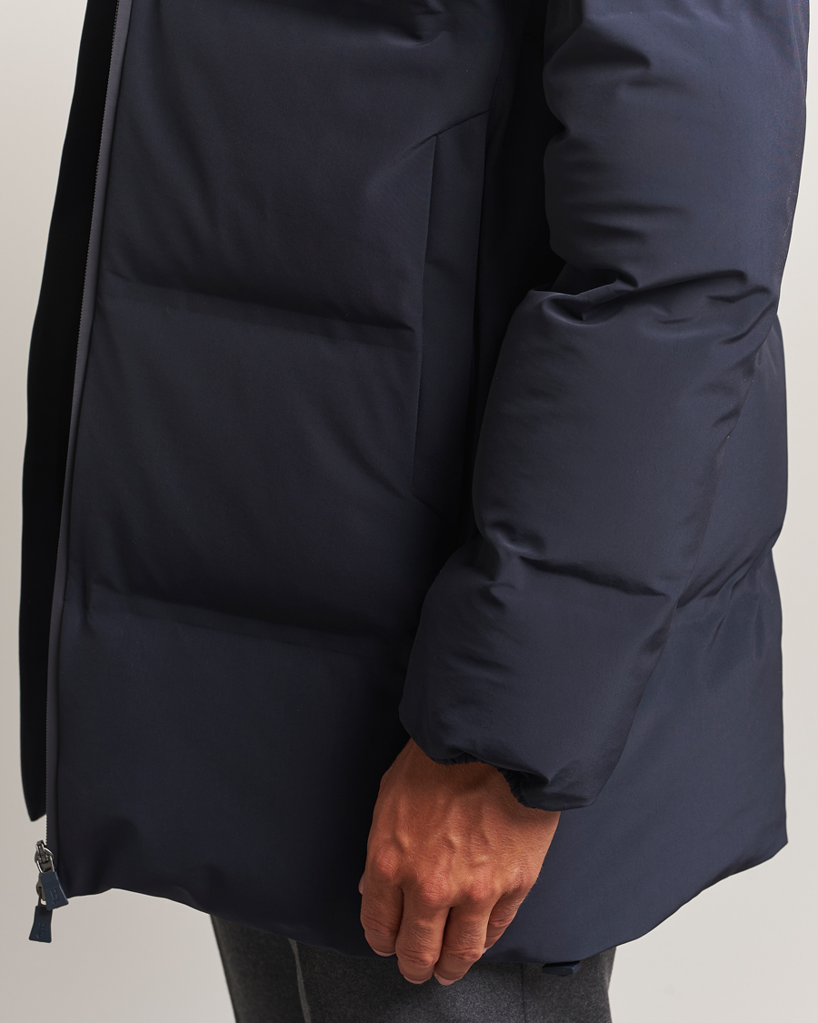 Herno Waterproof Stretch Down Parka Navy
