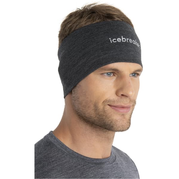 Bandeau cache cou randonnée ICEBREAKER HEADBAND JET U MER 200 OASIS JET HTHR