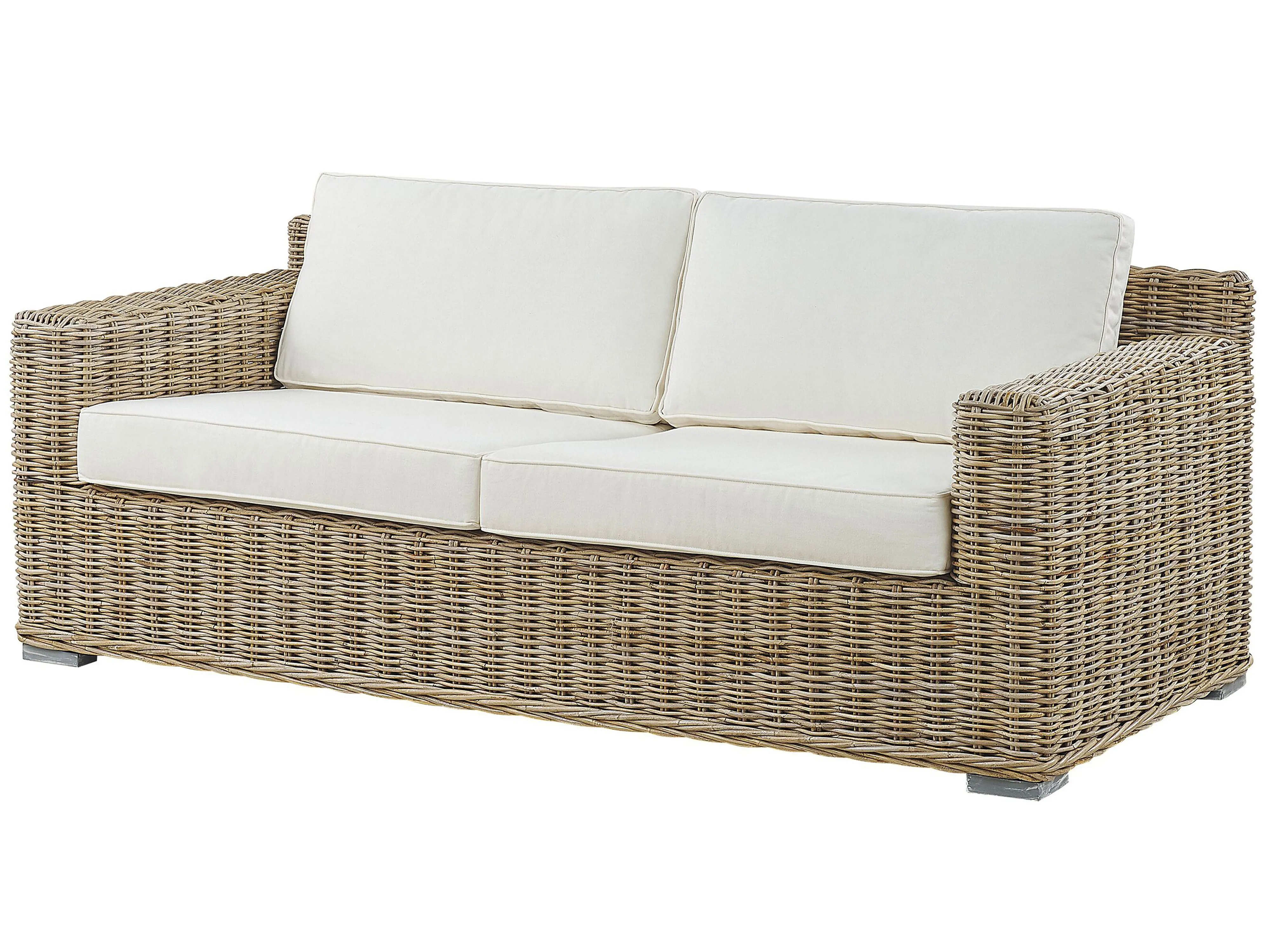 Tuin loungebank 2-zits ARDEA Rotan Lichtbruin