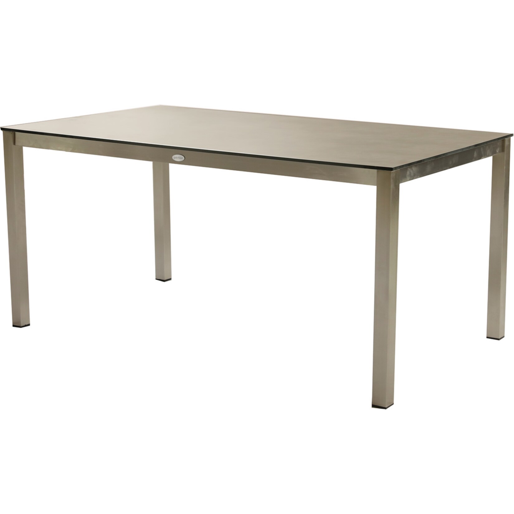 Edelstahl Garten Tisch 158cm Gartentisch Terrasse Esstisch Balkon grau Möbel