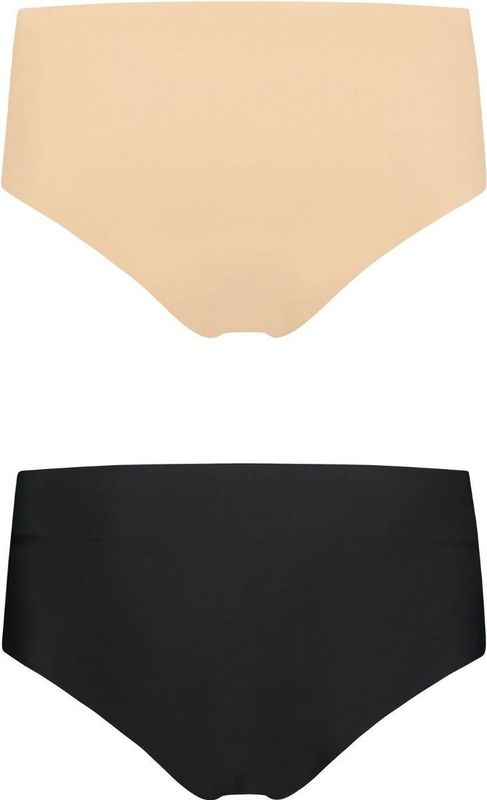 Bye Bra - Invisible High Brief Nude + Black S